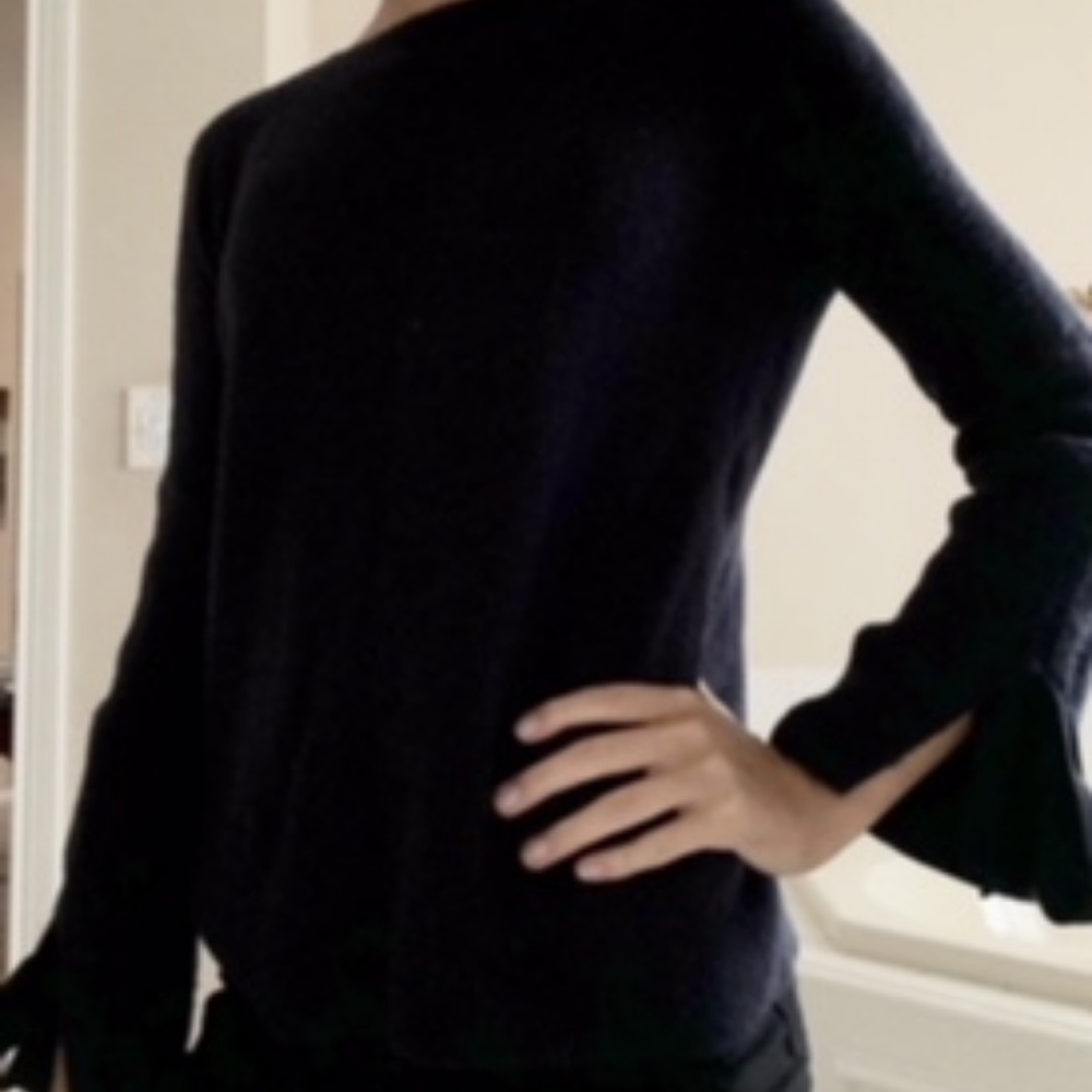 ann taylor navy blue sweater size XSP